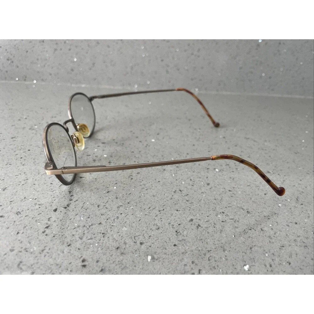 Smart-Clip Eyeglasses Frames ONLY 203 Full Rim round 49-20-140 bronze brown